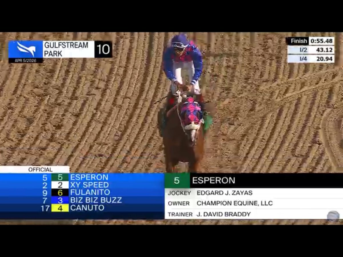 HorseRaceSite's tweet photo. Edgard 😁 @zayas_edgardo Sweeps 🧹 Easter Late DD ✌️✌️🏇🏿 $41 @Mannygerry 📞  Rolando 🥊 Stomp and Romp in the GP Feature. @Mannyf02 @PoolesPub @StuntDis @AnnouncerPete @videohipico @RyanFromChicago @stacy_nicks @ronic17 @cristiantorr64 @ChrisLanderos01 @GulfstreamPark https://t.co/Ca7DaXuZ8a
