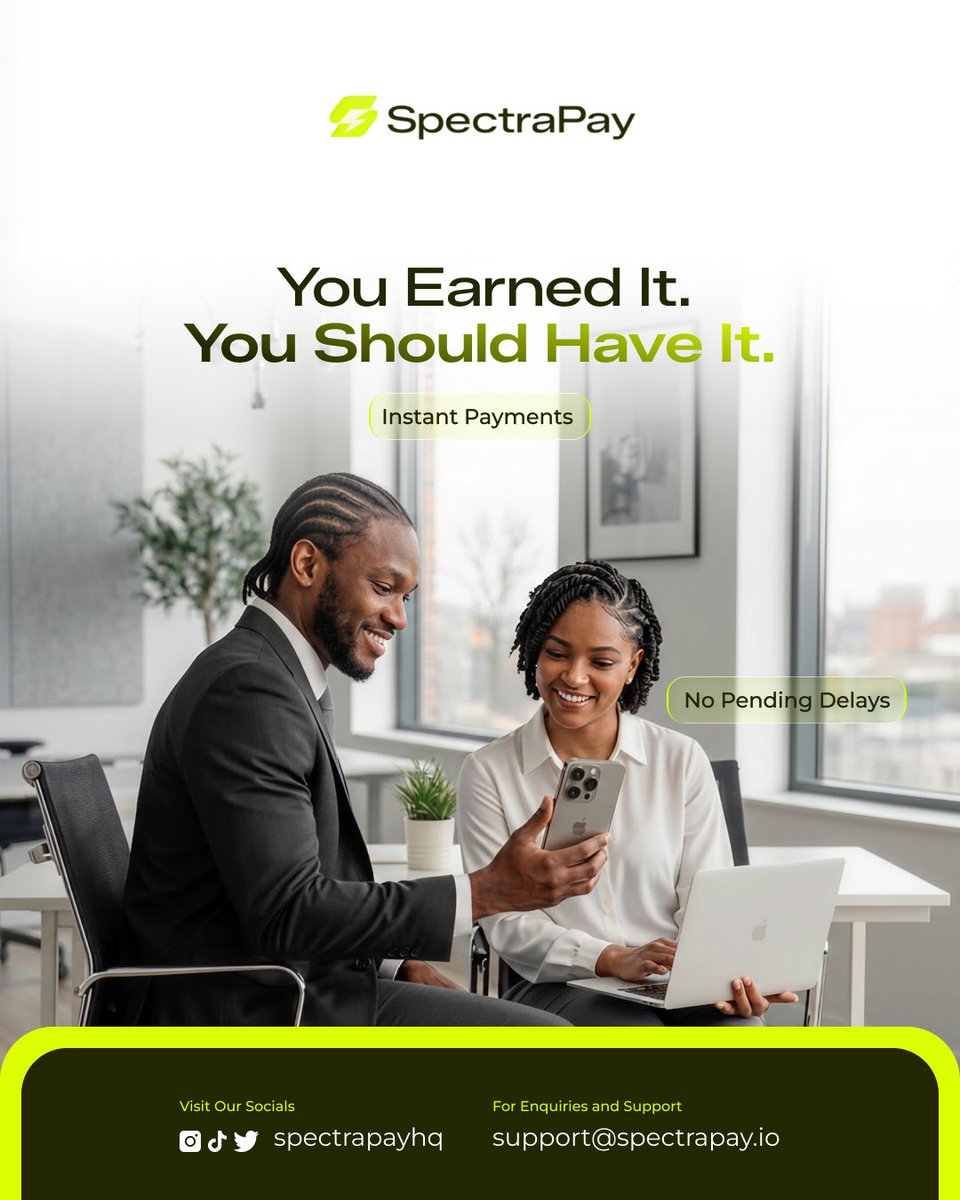 SpectraPayHQ's tweet photo. You’ve made your money in crypto…
now convert it to Naira instantly🇳🇬

No P2P.
No delays.
No stress. https://t.co/SvlHadlXUr