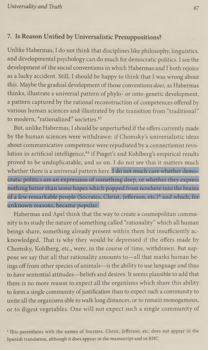 Rorty QOTD tweet media