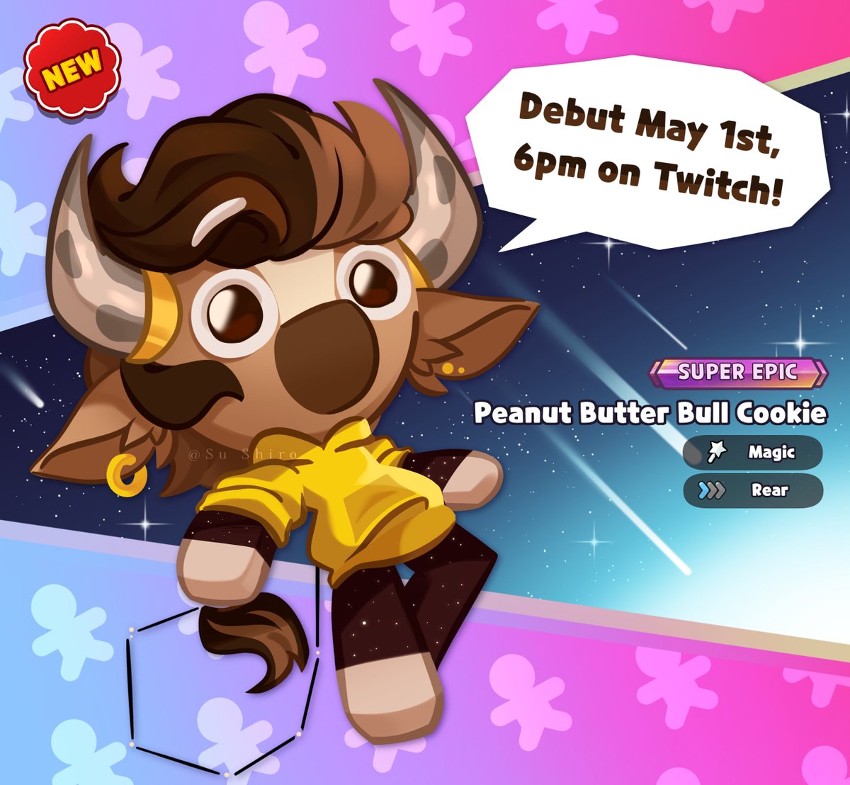 parrpitched's tweet photo. A star falls from above!! 

DEBUT ON TWITCH MAY 1ST, 6PM CST!
https://t.co/I4uHp8RwXW

Amazing art by @Su__Shiro on Vgen!
#crk https://t.co/eZu1A5gqAL
