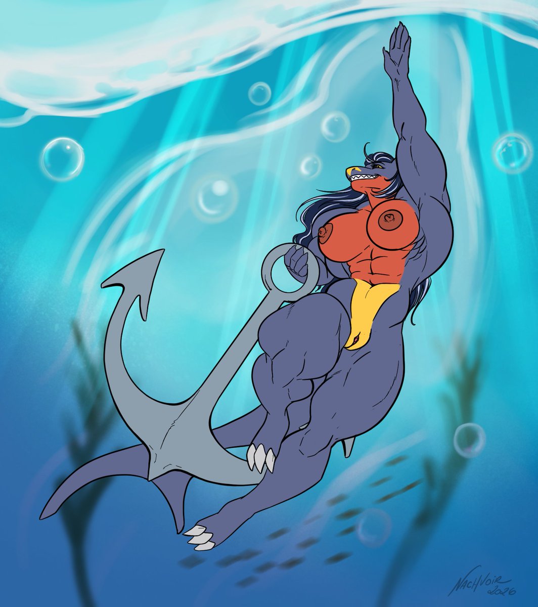 The ocean is well monitored 🌊

Lila art for <a href="/One_Slicc_Otter/">Huey</a> 🥰❤️