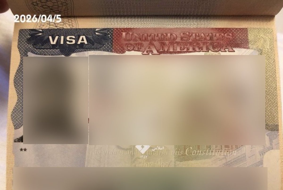 trbrtc's tweet photo. This image of an Israeli woman's visa is making the rounds, with some claiming it was recovered at the airstrip in Iran where two C-130s were bombed. The woman appears to be real, but it's old: @AricToler and I found the same image was posted by a hacktivist group back in 2025. https://t.co/bsk0jrxl3E