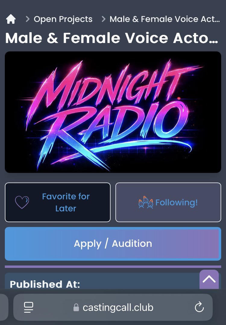 RachelK_VO's tweet photo. For those who may have bookmarked or auditioned for his on CCC, another user and I had asked about gen AI usage for the project (they had remarked that the promo pic was generated with ChatGPT) and instead of addressing our concerns, they deleted our comments :) seems like a 🚩 https://t.co/qAQfYEbBdR