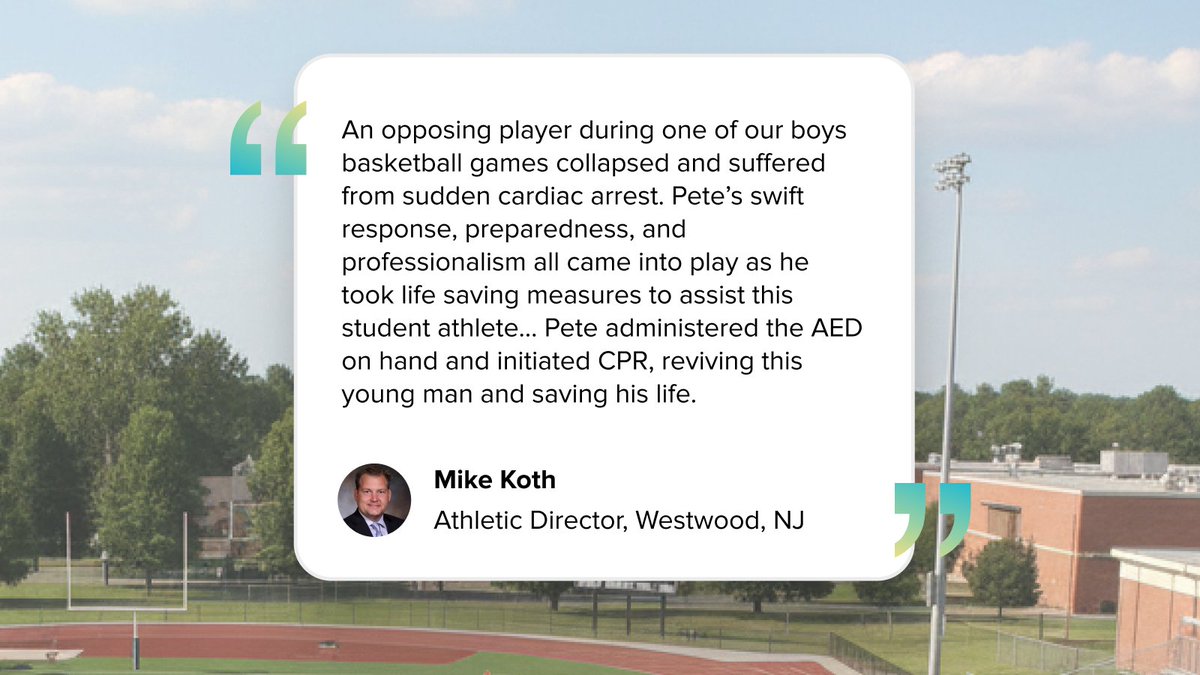 perryweather's tweet photo. A player collapsed. Pete acted. A life was saved. ✨

Pete Koeniges of Northern Highlands Regional High School in Westwood, NJ is our first top ten honoree for the 2026 AT Excellence Award, and the exact reason why this award exists.

Athletic trainers are first responders, and Pete proved it through his actions.

Congratulations Pete, and stay tuned for the rest of the top ten finalists! 🏆