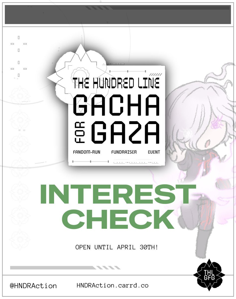 HNDR Gacha 4 Gaza 🍉📌 INTEREST CHECK! tweet media