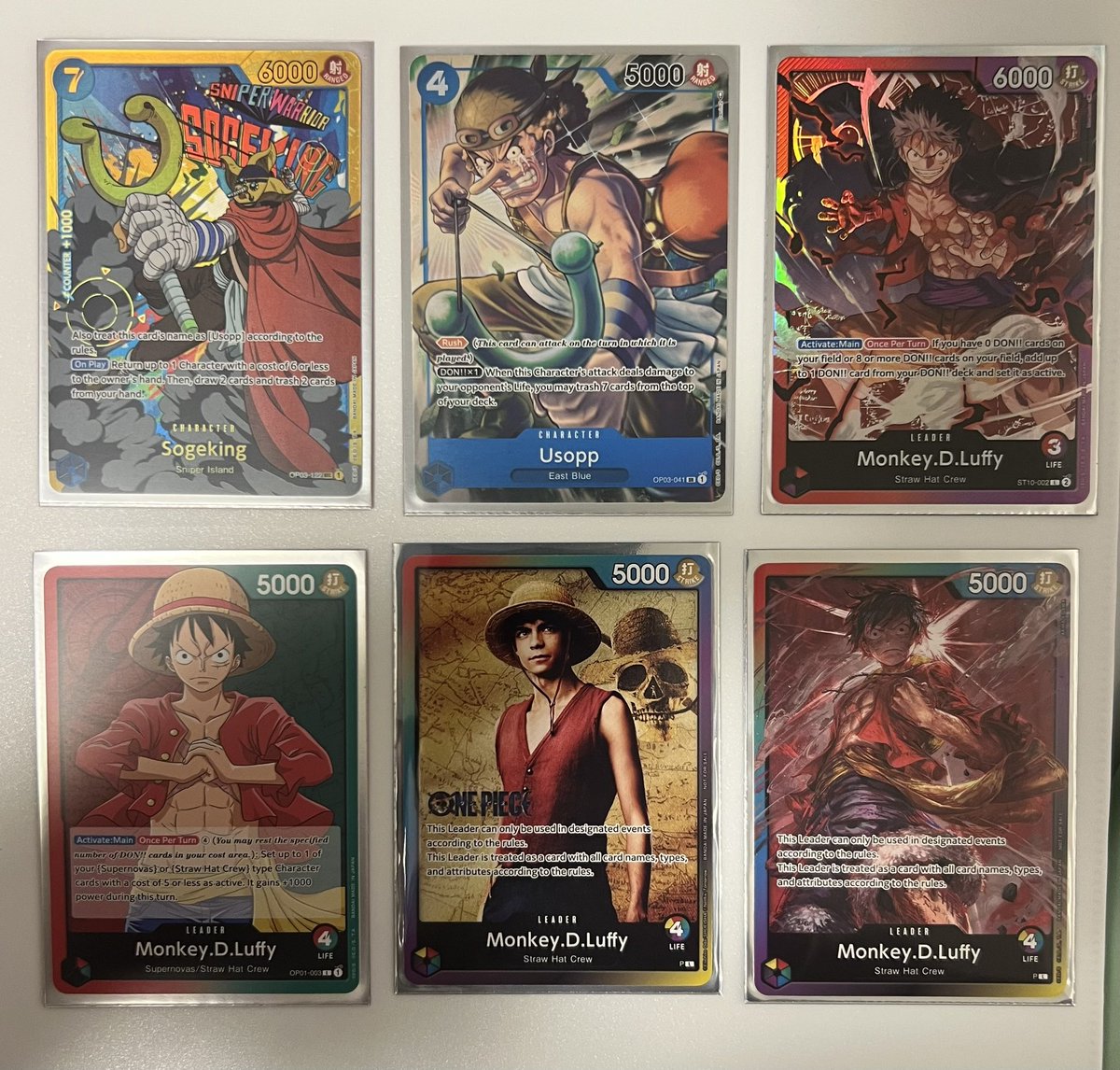 🚨Trying to fund some Pokémon Slabs!🚨

Sogeking- $9
Usopp- $12
Luffy #1- $8
Luffy #2- $7
Luffy #3- $8
Luffy #4- $9

$5 bmwt (US only)

RTs appreciated!
<a href="/NewAgeCardKings/">NewAgeMiguel</a> <a href="/FTC_MARKET/">FTC MARKET</a>