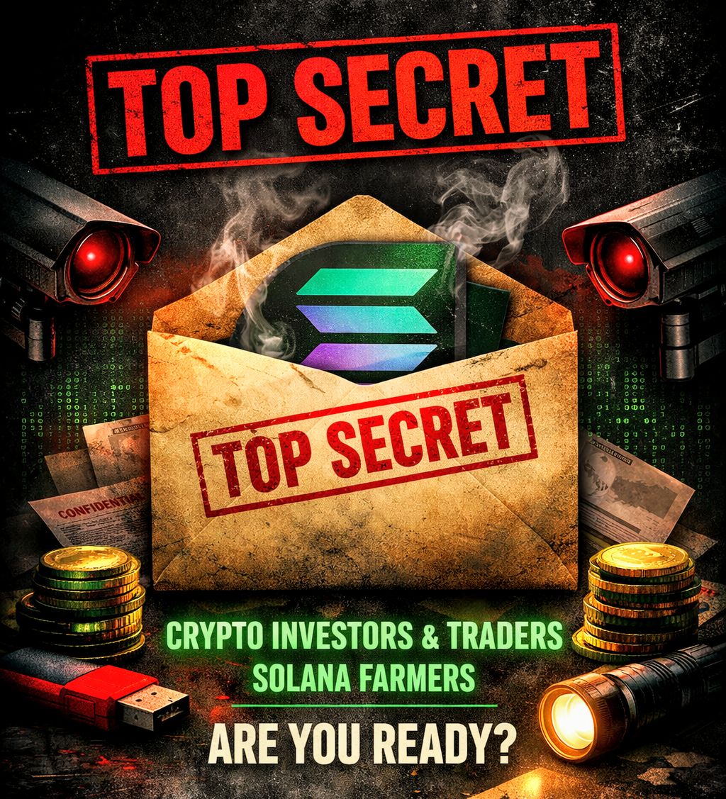 mbkofficial01's tweet photo. Crypto investors, traders, farmers on Solana, listen carefully.

What I’m about to share is top secret. https://t.co/tzqqpufJa7