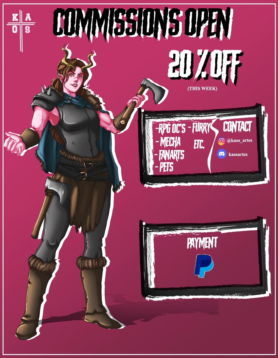 kaos_artes's tweet image. Hello Adventurers ⚔️
My commissions are open from this month ✨

Dm me or discord: kaosartes

#commissionsopen #fiverr #digitalart #digitalpainting #furrydrawing #dndart #vtuber #illustration #conceptart #fanart #characterdesign #furryart #artmoots #baldursgate3