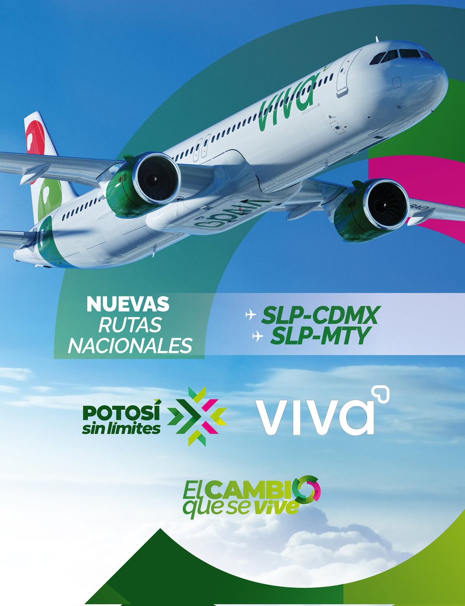 sedecoslp's tweet photo. ✈️ San Luis Potosí despega hacia nuevas oportunidades
Con la apertura de nuevas rutas nacionales, seguimos fortaleciendo la conectividad del Estado, acercando destinos clave como la Ciudad de México y Monterrey #PotosíSinLímites #ElCambioQueSeVive #Conectividad
@RGC_Mx https://t.co/6Fv6PgEtj7