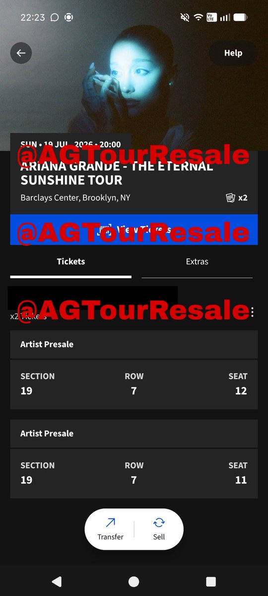 ariana tour resale 🌺 tweet media