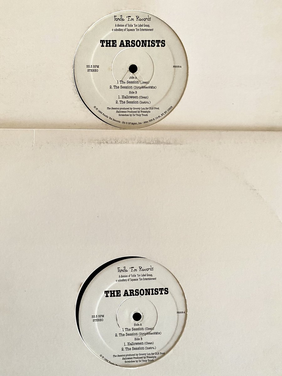 MESSIAHRECORDS's tweet photo. THE ARSONISTS  The Session/Halloween
#couplecopies #1996 #fondlemrecords #bobbito #indierap https://t.co/gLmwzq059b