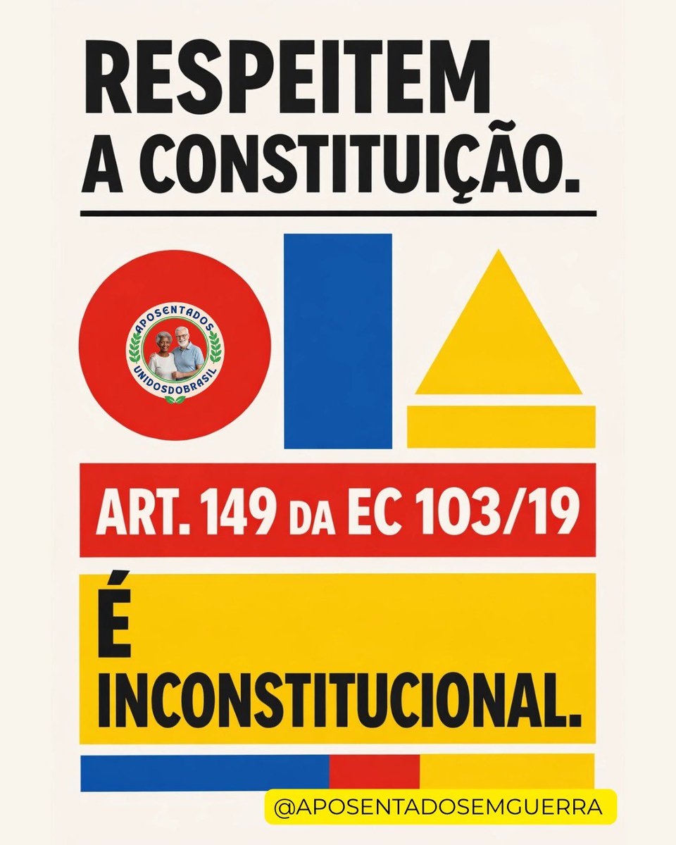 Aposentados necessitam atenção e ajuda. Votem a inconstitucionalidade do art 149 EC103/19, Srs. Ministros. 
<a href="/STF_oficial/">STF</a>
<a href="/gilmarmendes/">Gilmar Mendes</a>
<a href="/ICLNoticias/">ICL Notícias</a>
Alexandre de Moraes
👇   Justiça Social
Ministro Fachin Paute ADI 6254 
#AposentadoriaJusta