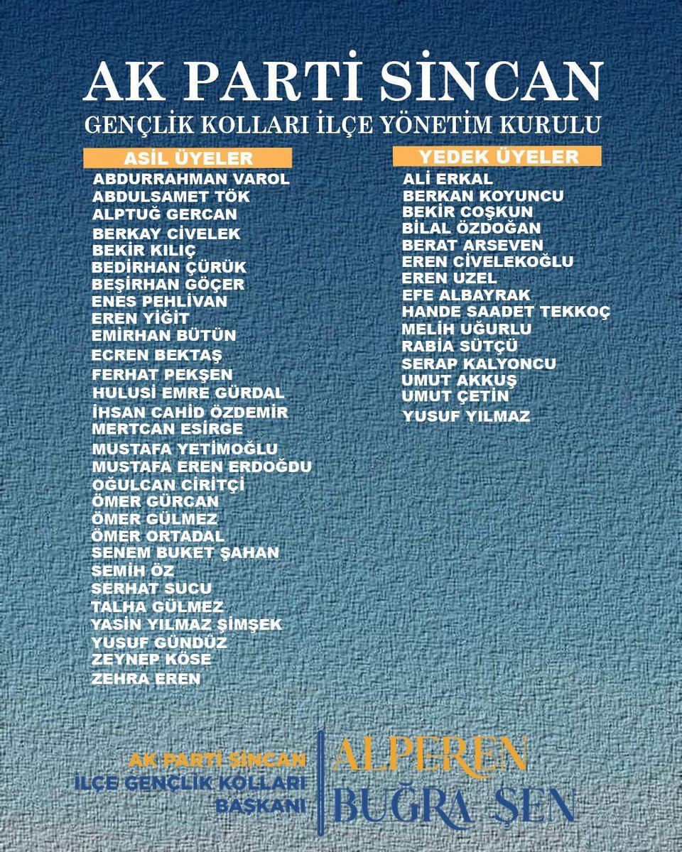 Sincan Gençlik Kolları tweet media