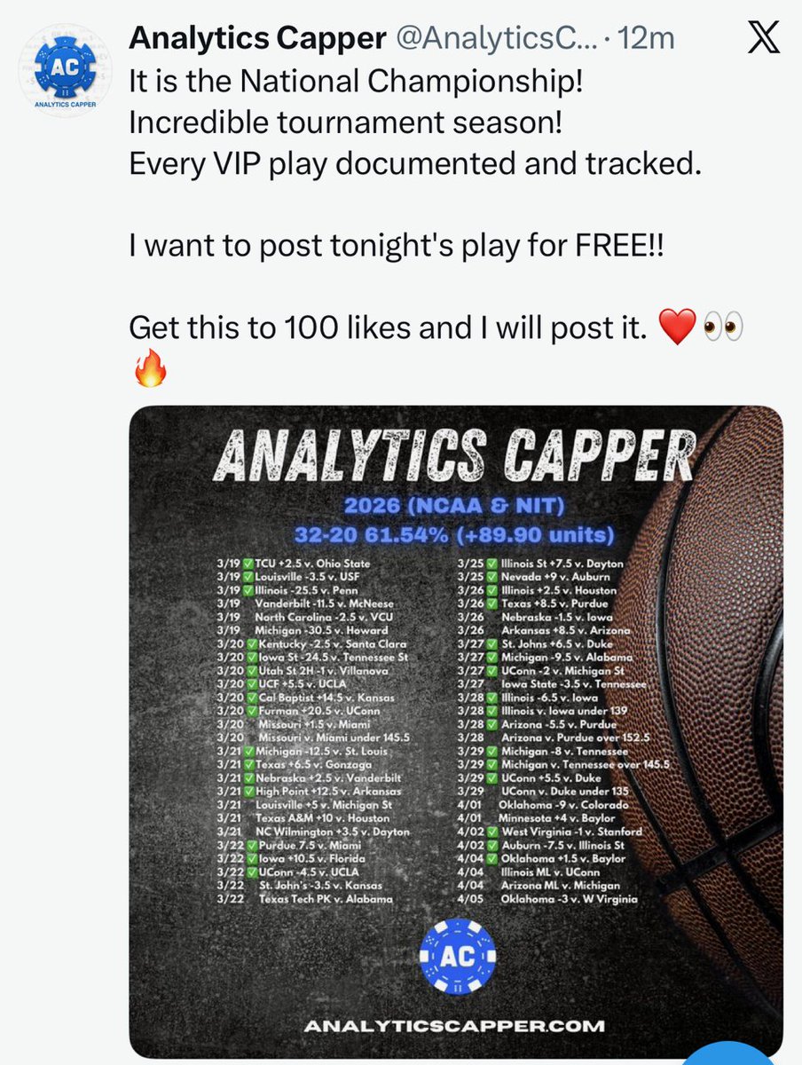 Analytics Capper - Truth Revealed tweet media