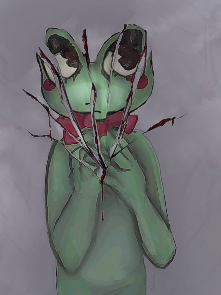 drawing Ribbit daily until they show up! tweet media