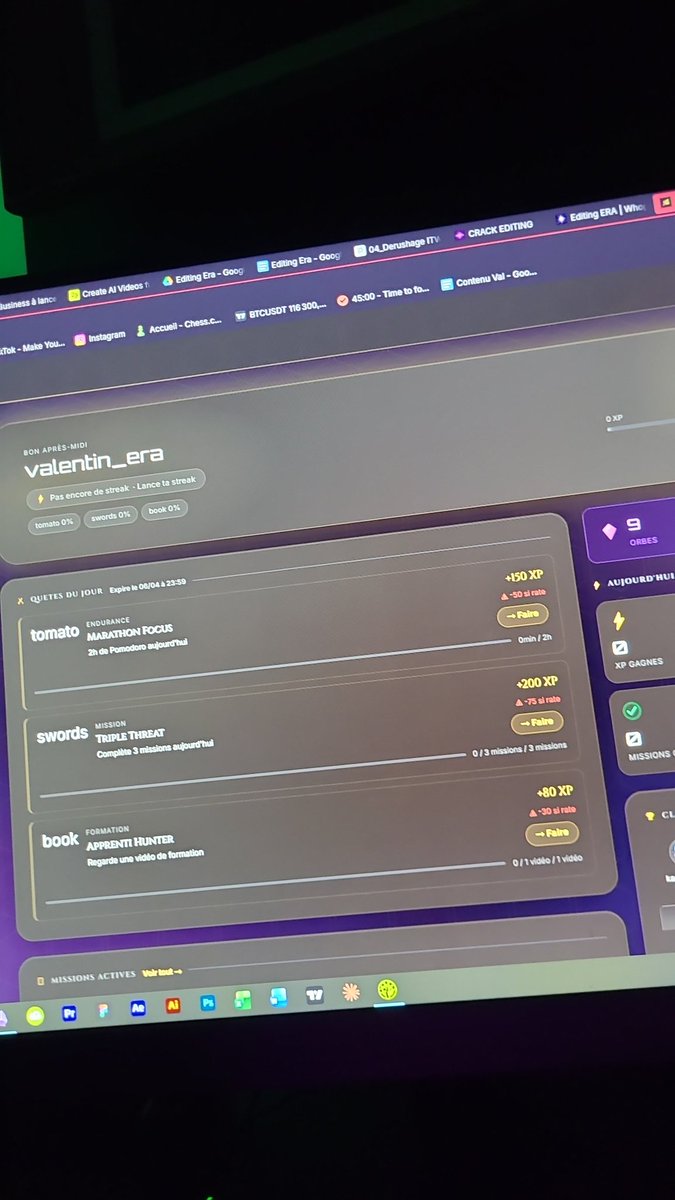 Le bêta est lancée 

Merci aux personnes qui nous font confiance pour ce lancement 🔥

Pour rappel : 
Formation 
App bonus de productivité 
Système de gamification complet 
Suivis à chaque étape du projet 
Des modules inédits 

Bref ! 
Il y a la vidéo d'explication sur le serveur