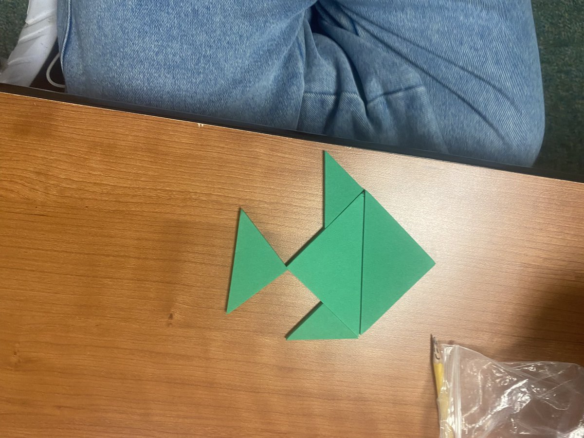 JcoronadJenny's tweet photo. What can your first grader make out of Tangrams? @TXGifted @mossmanelem #whyGT https://t.co/ScUkTSdFTE