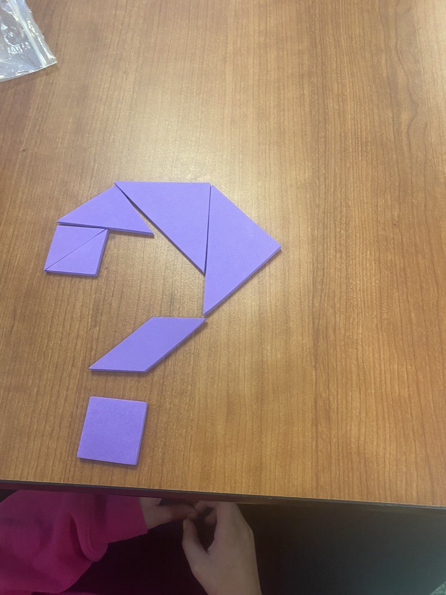 JcoronadJenny's tweet photo. What can your first grader make out of Tangrams? @TXGifted @mossmanelem #whyGT https://t.co/ScUkTSdFTE