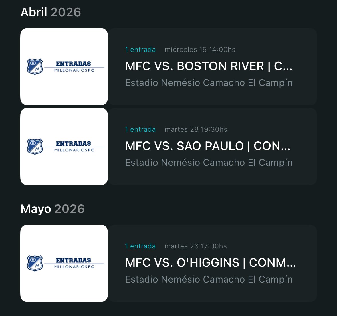 Le dije que tenía ganas de comprar el abono de Millos en sudamericana, acto seguido me pidió mis datos de usuario y me lo regaló, simplemente ella.😍😍😍😍😍😍