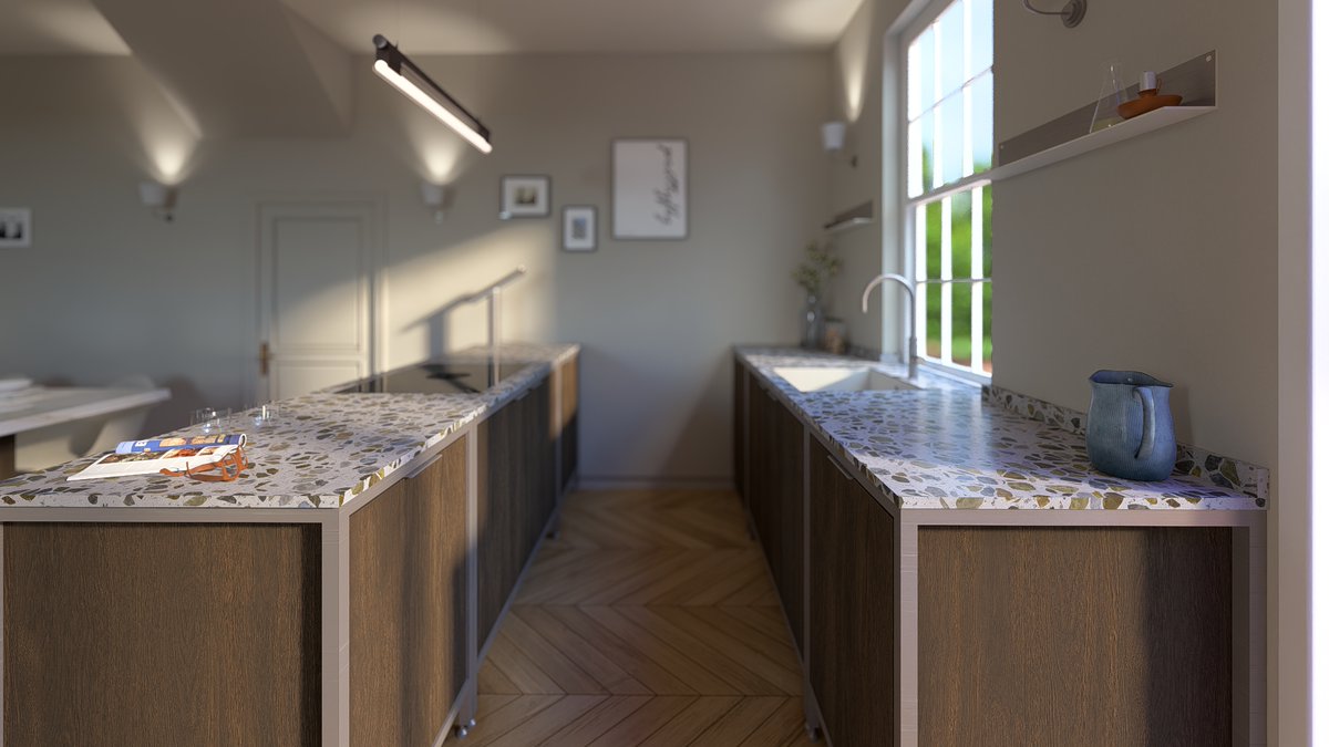 reframekitchens's tweet image. Wood × metal — chef’s kiss

The natural grain of dark wood contrasts beautifully with the crisp, ridged edges of aluminium, creating a striking and refined kitchen finish.

#reframe #kitchen #kitchendesign