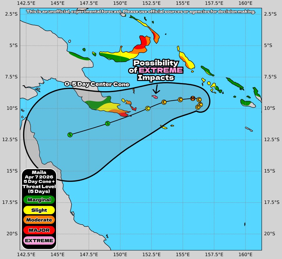hurricane_chase's tweet image. Well #Cyclone #Maila finally looks like it will start to move over the next 2-3 days, but the system is expected to deliver MAJOR to CATASTROPHIC IMPACTS to parts of Papua New Guinea in the form of flooding. #Australia should begin watching.

#wx