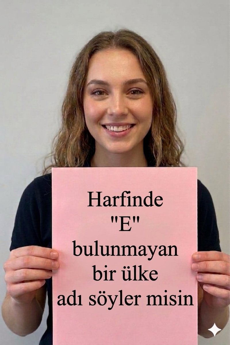 İçinde "E" harfi bulunmayan bir ülke adı söyleyin.
