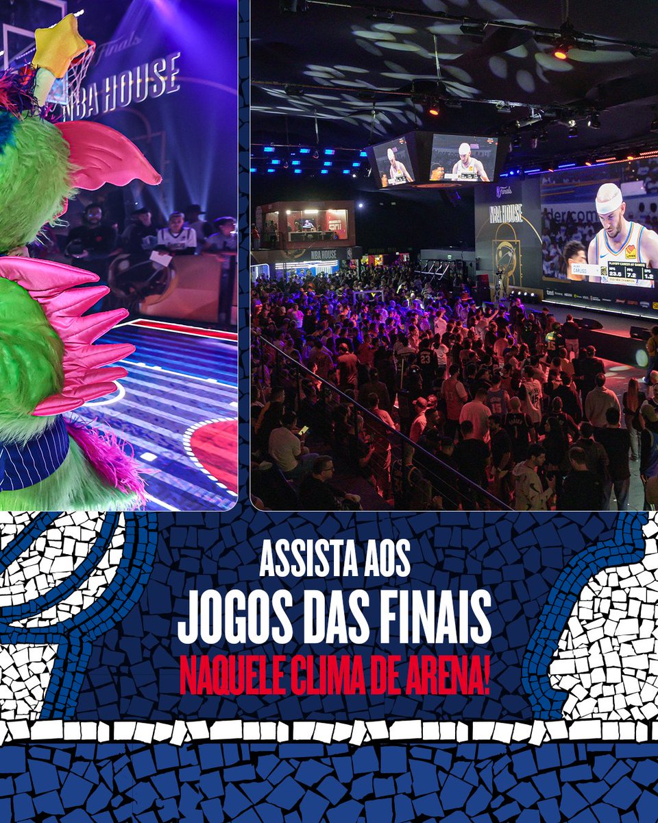 NBABrasil's tweet image. A NBA HOUSE ESTÁ CHEGANDO! 🎟️ 🏀 Já imaginou o clima da MAIOR experiência da NBA NO BRASIL? Acesse o site e garanta os seus ingressos.

#NBAHouse