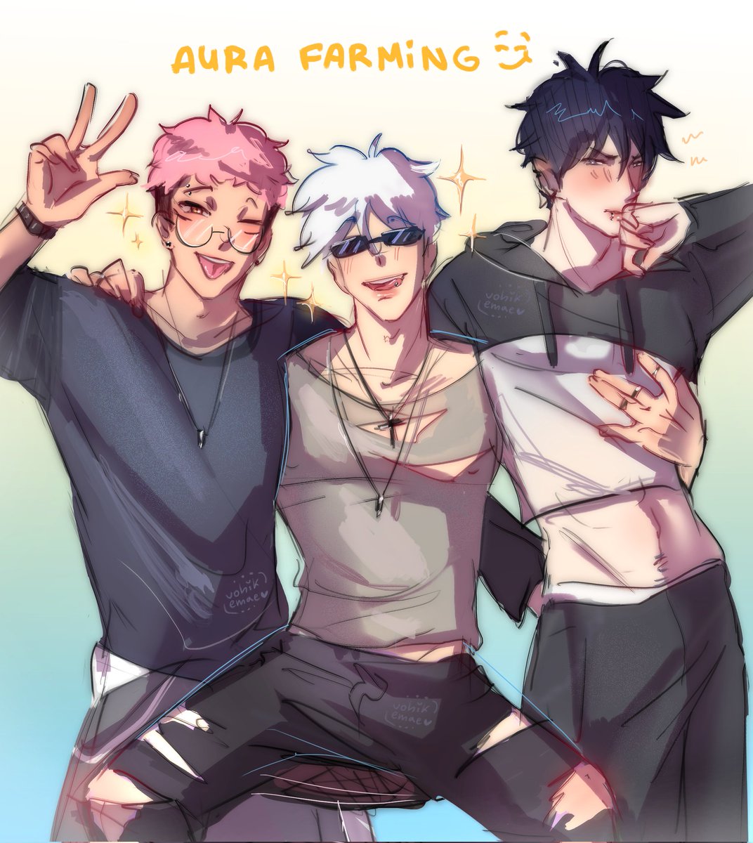 vohikemae's tweet photo. ✌🏼✌🏼 like father like sons

#jujutsukaisen #jjkfanart https://t.co/neFQzVBMRj