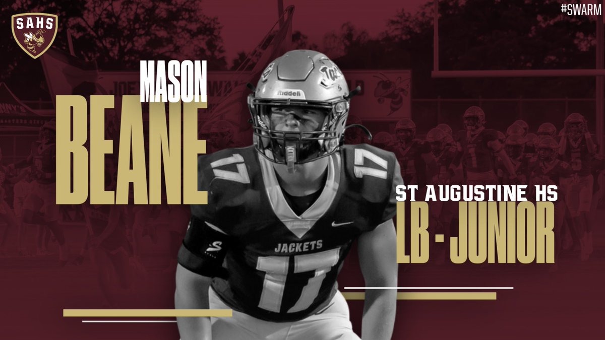 RecruitSAHS's tweet photo. 💎 Class of 2028 LB/RB @Beane_Mason 
💎 LB/RB 3.4 GPA
💎 5'11 205 
💎 High Motor and EXPLOSIVE! High character and competitive weight lifter!!
🎥: https://t.co/NjclTtey2o 

Contact for more info! #SWARM
HC @CoachBraddock_ 
DC @coachcitro
SPT/Recruiting @mckayt03 https://t.co/YevHawJzat