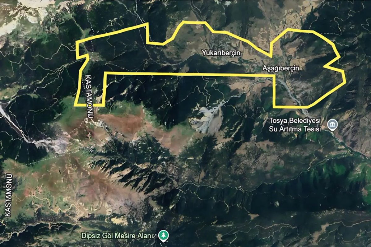 Kastamonu Tosya'daki 1.107 hektarlık ruhsat sahası Yukarıberçin ve Aşağıberçin köyleri, Deringöz Çayı, ormanlık alanlar ve tarım alanlarını komple içine alıyormuş. Yine Kastamonu Taşköprü'de 1.630 hektarlık ruhsat sahasının tamamı ormanlık alandan oluşuyorrmuş. Yağmadan beter.