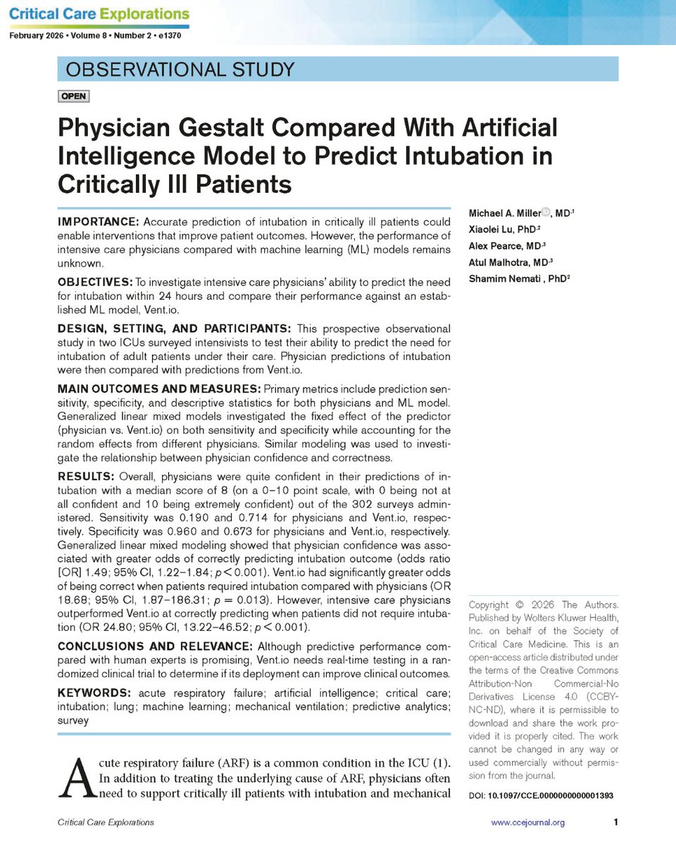 Critical Care Explorations tweet media