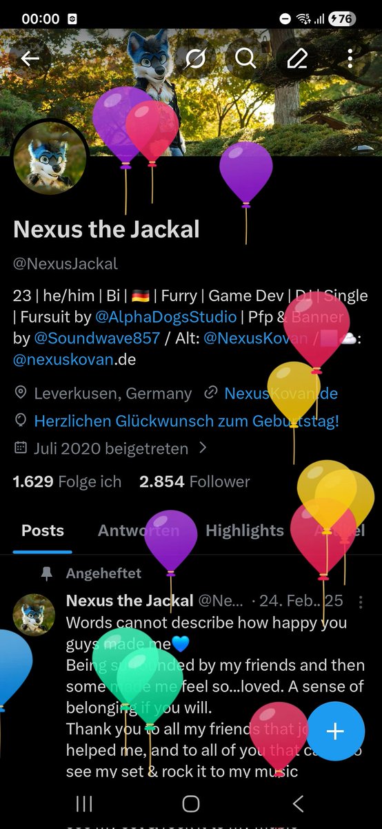 Nexus the Birthday Jackal 🥳 tweet media