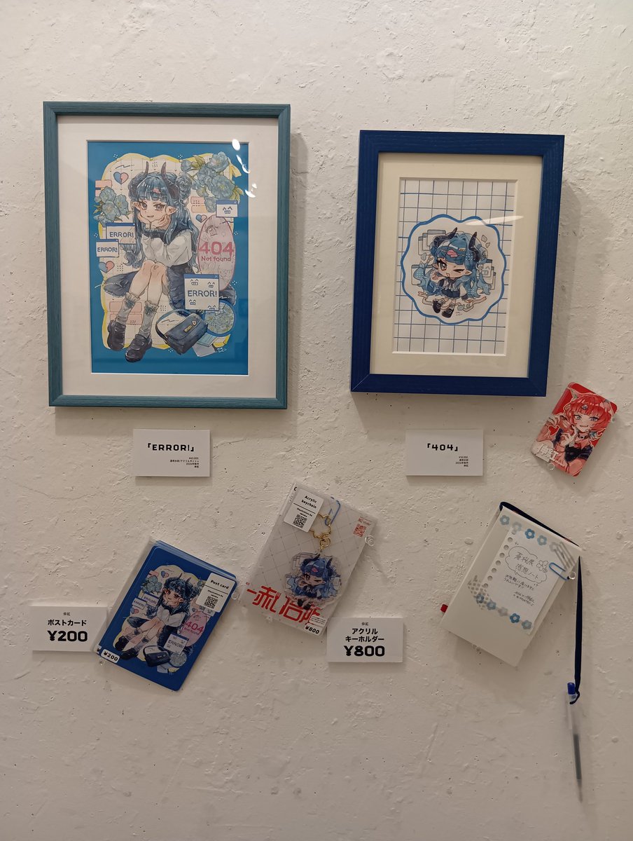 ffs0705_s's tweet photo. #蒼桜展 先日会期終了とのことで…！！たくさん見ていただけたようで嬉しかったです、青も桜もモチーフとして挑戦できて良い経験になりました！！(こちらは頂いた設営写真です)
主催のしのみえ様、参加された作家様方、大変お疲れ様でした！👏
ご来場頂きありがとうございました！ https://t.co/3USOUk6VHe