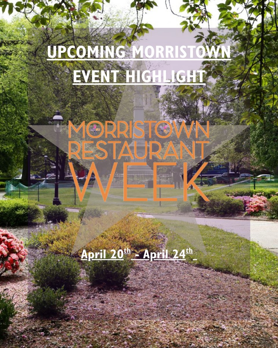 Modera44's tweet photo. Get ready, Morristown! 🍽️🔥 Restaurant Week starts April 20th, bringing five days of amazing prix fixe menus you won’t want to miss. 😋💛 #Community #Morristown #MCR #Modera https://t.co/buuhDdfNeb