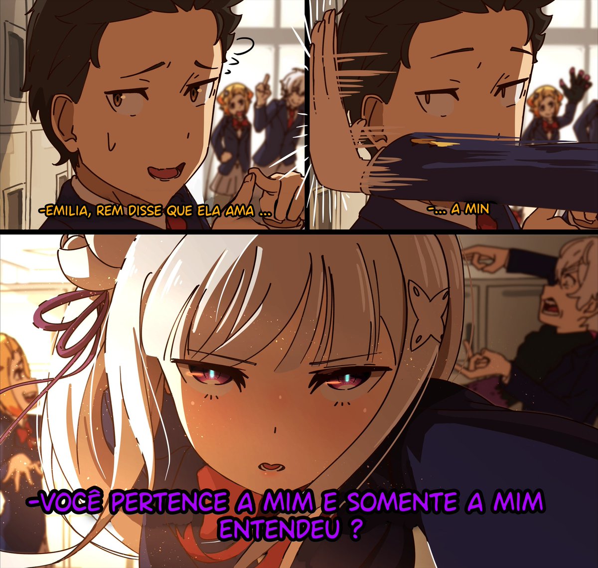 Emilia com ciúme do Subaru tradução