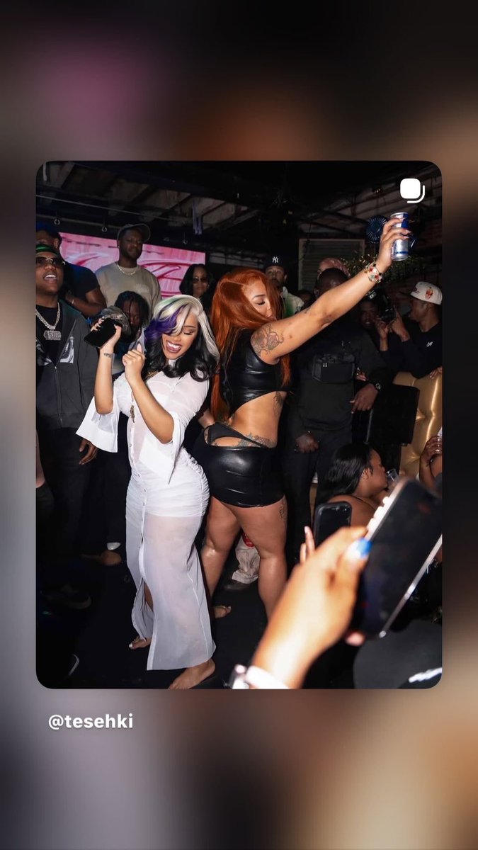 Cardi B and Tesehki at the After Party in Baltimore, MD 🔥❤️🔥 #LittleMissDramaTour