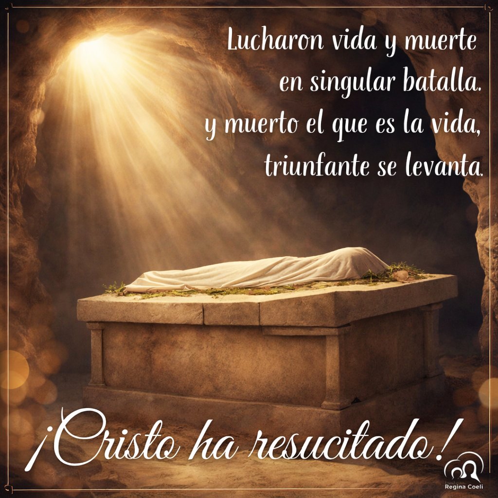 F_ReginaCoeli's tweet photo. En el silencio del sepulcro parecía que todo había terminado…
pero Dios tenía la última palabra.

Hoy celebramos que el AMOR vence siempre.

¡Cristo vive! ✨

#Pascua #Resurrección #Esperanza #Amor #Fe https://t.co/gKx3aDzHGr