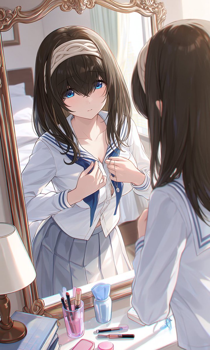 鷺沢文香@AIイラスト tweet media