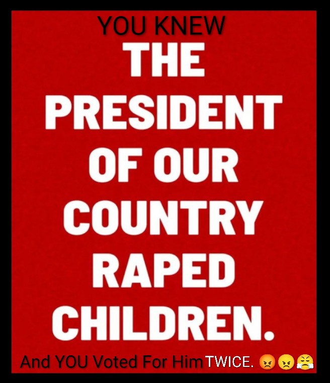 MrSpiritsRaven's tweet photo. You DûMẞFúÇk MūthàFüÇkèrs who Actually #Voted FOR &amp; SUPPORT this #Pedophile #Rapist #ChildMolesting #SexTrafficking #BabyRaping #PieceOf 💩 #SexualPredator Should Have Your Voting Rights REVOKED. https://t.co/RZvF3TR5ZM