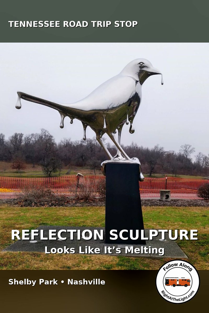 RightAtLight20's tweet photo. there’s a mirrored bird in nashville that looks like it’s melting into the ground

it’s supposed to look like that

still weird

https://t.co/TjG3uH5Wa5 🪞 https://t.co/P3jE18Moh9