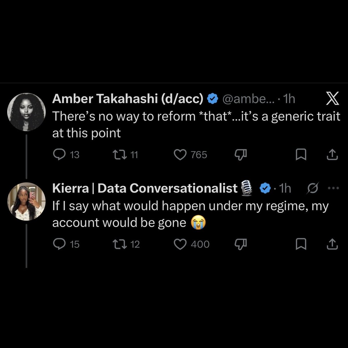 a masterclass in authoritarianism in two tweets