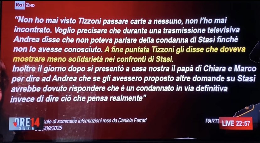 Dana75Nera's tweet image. #MassimoGiletti 
Di cosa ti stupisci?
Hanno fatto anche di più 😵‍💫😒

Addirittura sono andati a casa dell’indagato per dirgli Cosa dire su #Stasi.
Poi che Marco non era in montagna lo disse l’albergatore non i social!

I social commentano in base alle informazioni che vengono alla