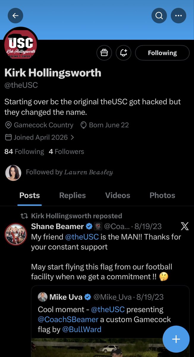 WGSports_CFB's tweet photo. Make sure to give a follow to the new account for @theUSC 🤙🏻 https://t.co/WyxdLvP2Aq