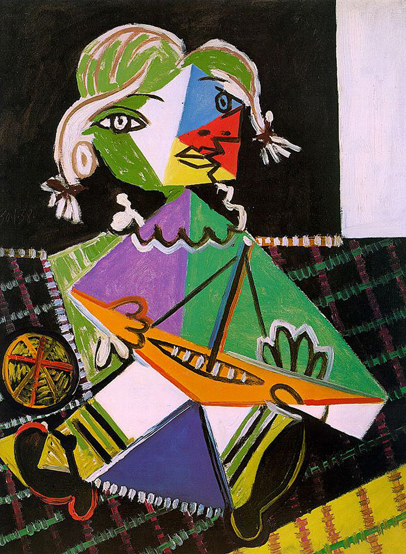 pablocubist's tweet photo. Maya with boat #artbots #picasso https://t.co/KLgRpP8WGO