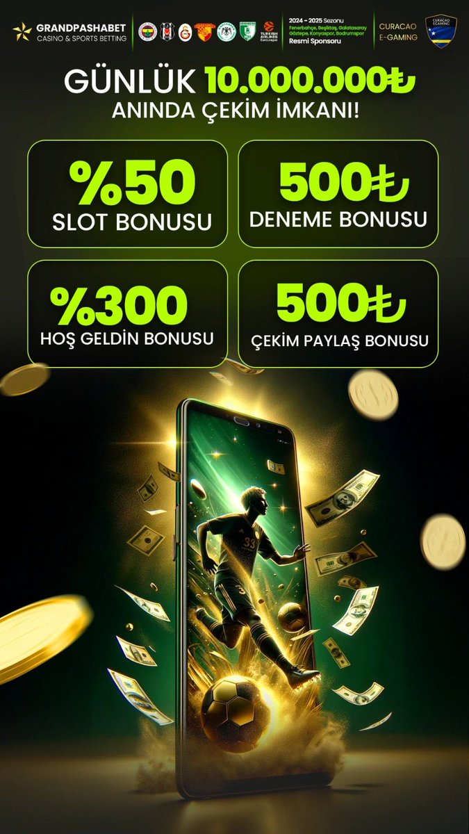 GRANDPASHABET'TEN ÜYE OLAN HERKESE

500 TL DENEME BONUSU HEDİYE

GİRİŞ: tracker.trendyol.global/link?btag=3988…

#grandpashabet #freespin #Canlibahis #tipobet365 #dizipal #bahiswon #mariobet #elsed #pusulabet #jojobet #faiz #altın #rotabet #matbet #piabellacasino #dizipal #dizibox #denemebonusu