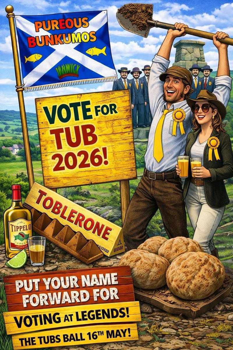 CopshawCR's tweet photo. It’s that time of year again folks, anybody wishing to be considered for the highly prestigious role of Tub 2026 please get your name forward to any CCR Committee member and get your campaign started. https://t.co/Q22QX7wELy