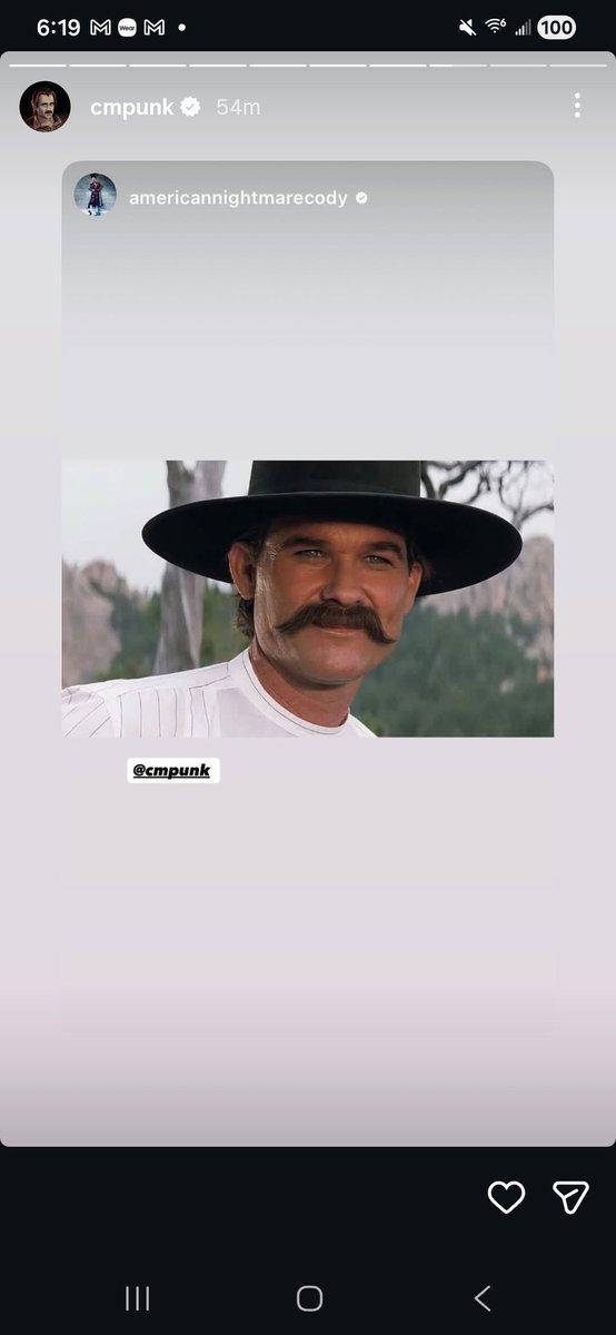 ArtOfCody94's tweet image. Punk acknowledging Cody's post. 🙂‍↕️
#WWERaw #CodyRhodes #CMPunk #CodyPunk