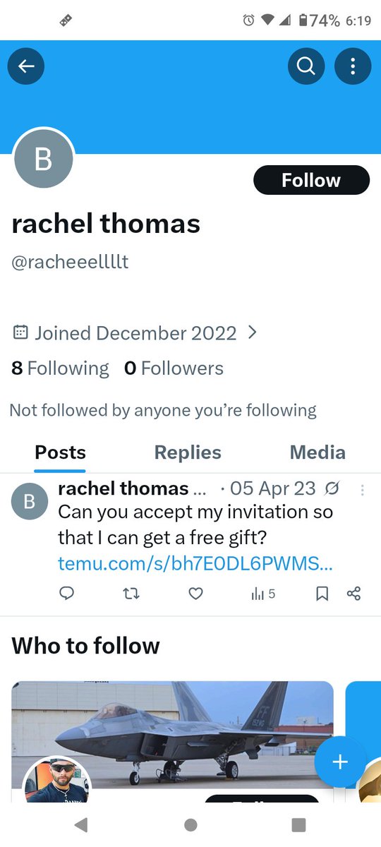 ENDGAMEMAGA's tweet image. TELLS YA EVERYTHING YOU NEED TO KNOW ACCOUNT SINCE 22 AND ZERO FOLLOWERS 🤣🤣🤣🤣 #BOTACCOUNT