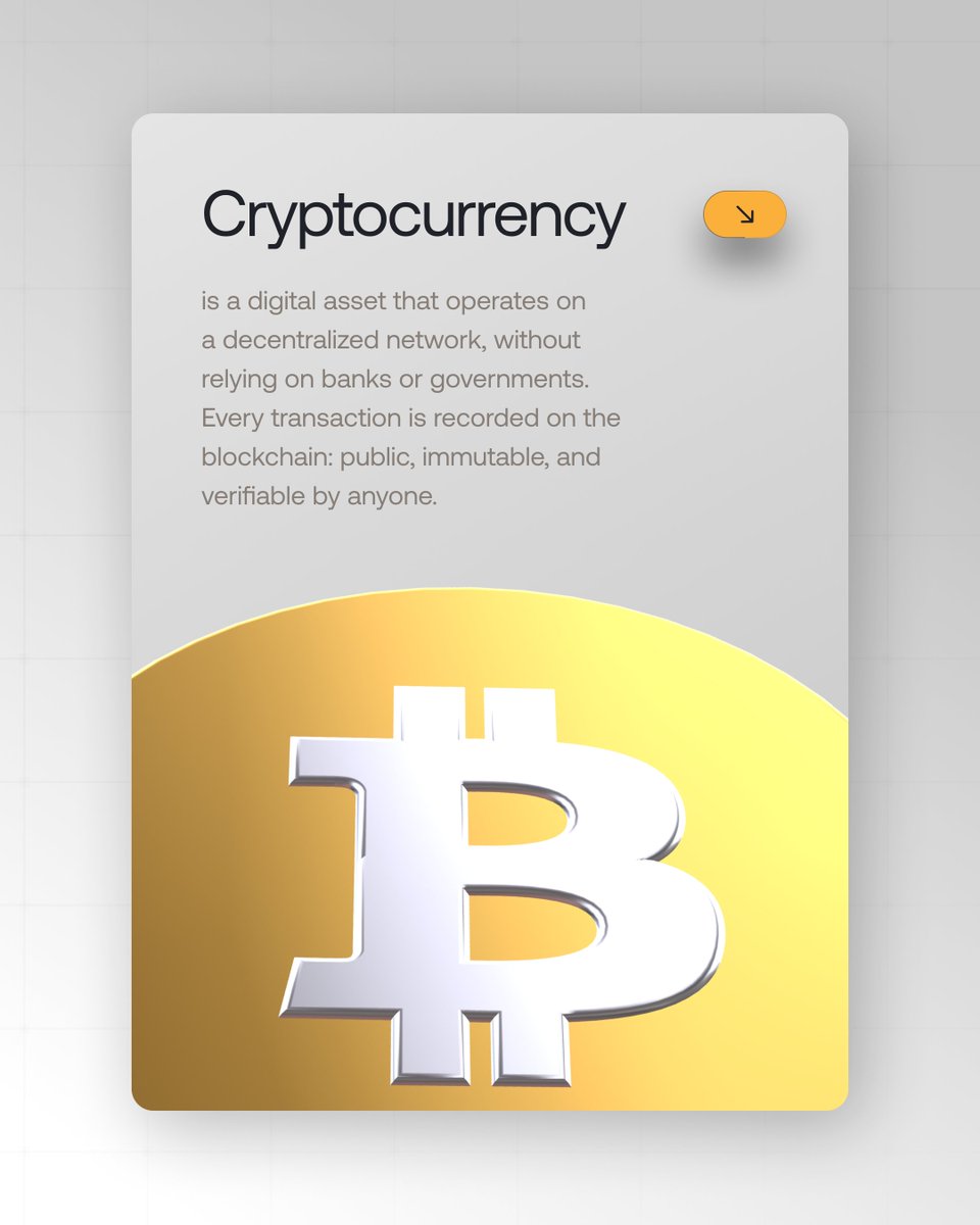 inkryptus's tweet image. Cryptocurrency is a decentralized digital asset - no banks, no intermediaries. Every transaction recorded on blockchain: public, immutable and verifiable.
Inkryptus exists to make this path clearer.
#Inkryptus #Cryptocurrency #CryptoEducation #INKYToken