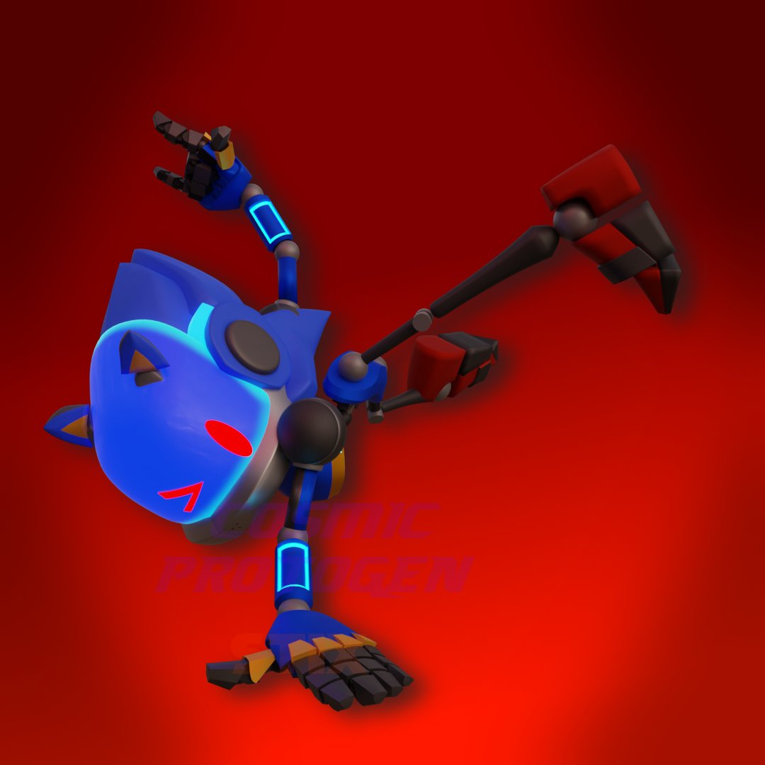 Metal Sonic and chaos Sonic tweet media